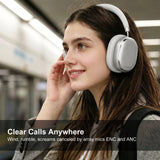 NiceComfort 95 (NC95) Hybrid Noise Cancelling Headphones Wireless Bluetooth with Transparency,ENC,HD Sound,Slim Headphones Lightweight