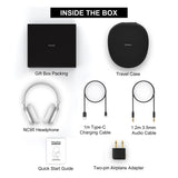 NiceComfort 95 (NC95) Hybrid Noise Cancelling Headphones Wireless Bluetooth with Transparency,ENC,HD Sound,Slim Headphones Lightweight
