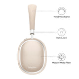 NiceComfort 95 (NC95) Hybrid Noise Cancelling Headphones Wireless Bluetooth with Transparency,ENC,HD Sound,Slim Headphones Lightweight