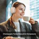 NiceComfort 95 (NC95) Hybrid Noise Cancelling Headphones Wireless Bluetooth with Transparency,ENC,HD Sound,Slim Headphones Lightweight