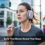 NiceComfort 95 (NC95) Hybrid Noise Cancelling Headphones Wireless Bluetooth with Transparency,ENC,HD Sound,Slim Headphones Lightweight