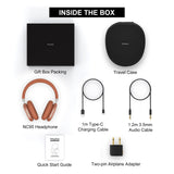 NiceComfort 95 (NC95) Hybrid Noise Cancelling Headphones Wireless Bluetooth with Transparency,ENC,HD Sound,Slim Headphones Lightweight