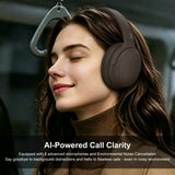 NiceComfort 35 (2nd Gen) Hybrid Noise Cancelling Headphones 4-Speakers 40kHz HD Sound,140 Hours' Ultra-long Playtime for Travel, Bluetooth 6.0, 5 Microphones ENC,Transparency,Spatial Audio,Low Latency