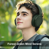 NiceComfort 35 (2nd Gen) Hybrid Noise Cancelling Headphones 4-Speakers 40kHz HD Sound,140 Hours' Ultra-long Playtime for Travel, Bluetooth 6.0, 5 Microphones ENC,Transparency,Spatial Audio,Low Latency