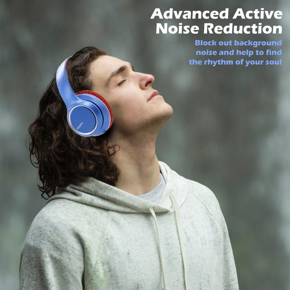 NiceComfort 15 - Foldable Over-ear Headset Bluetooth 5.0 - Srhythm - NC15-blue