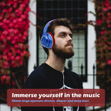 NiceComfort 15 - Foldable Over-ear Headset Bluetooth 5.0 - Srhythm - NC15-blue