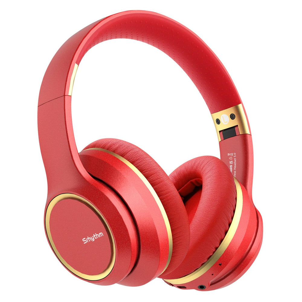 NiceComfort 15 - Foldable Over-ear Headset Bluetooth 5.0 - Srhythm - NC15-red