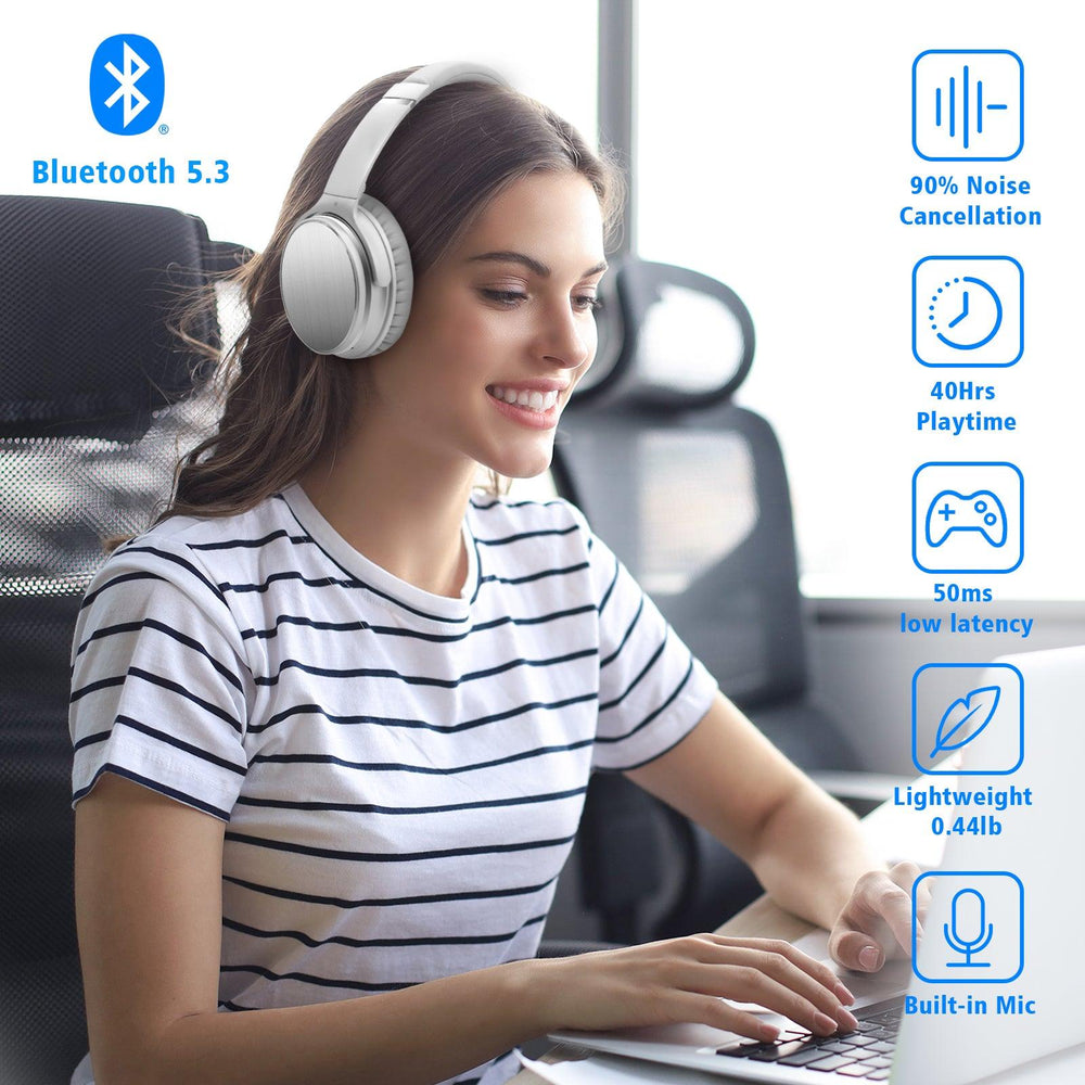 NiceComfort 25Pro - Lightweight ANC Headphones Bluetooth 5.3 - Srhythm - 