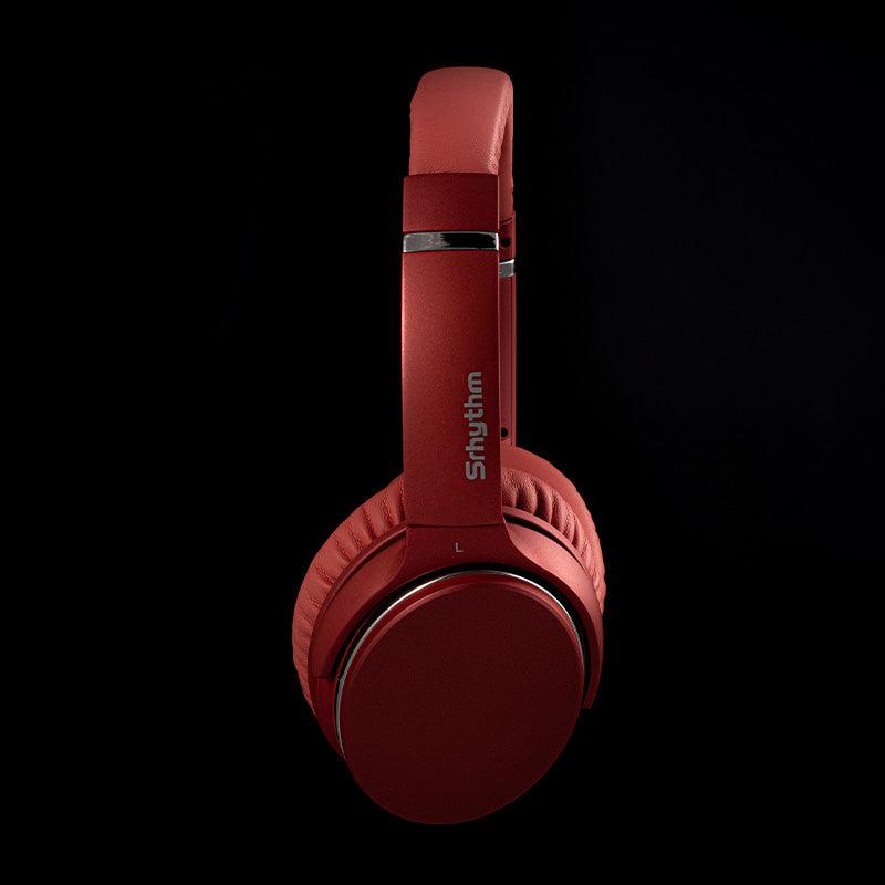 Srhythm NC25 Active Noise Canceling Stereo Bluetooth Pink Red Headphones  Read.